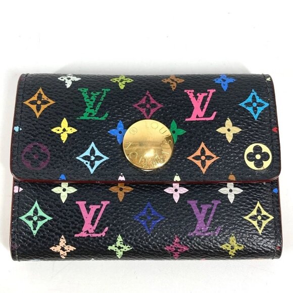 LOUIS VUITTON M60007 MonogramMulticolore Portomonet Cozy Wallet Coin Case purse - Picture 1 of 16